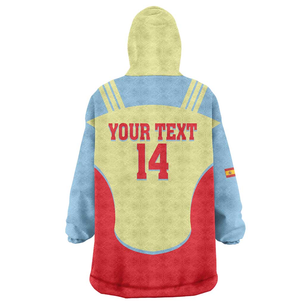 Spain 2026 Football Custom Wearable Blanket Hoodie Espana La Roja Sporty Style