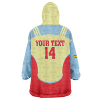 Spain 2026 Football Custom Wearable Blanket Hoodie Espana La Roja Sporty Style