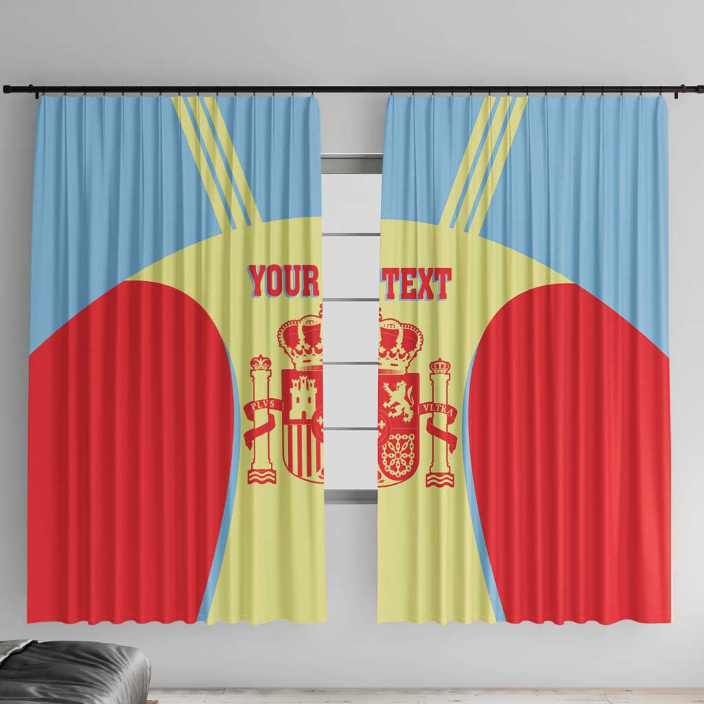 Spain 2026 Football Custom Window Curtain Espana La Roja Sporty Style