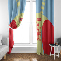 Spain 2026 Football Custom Window Curtain Espana La Roja Sporty Style