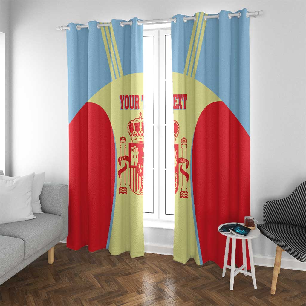 Spain 2026 Football Custom Window Curtain Espana La Roja Sporty Style