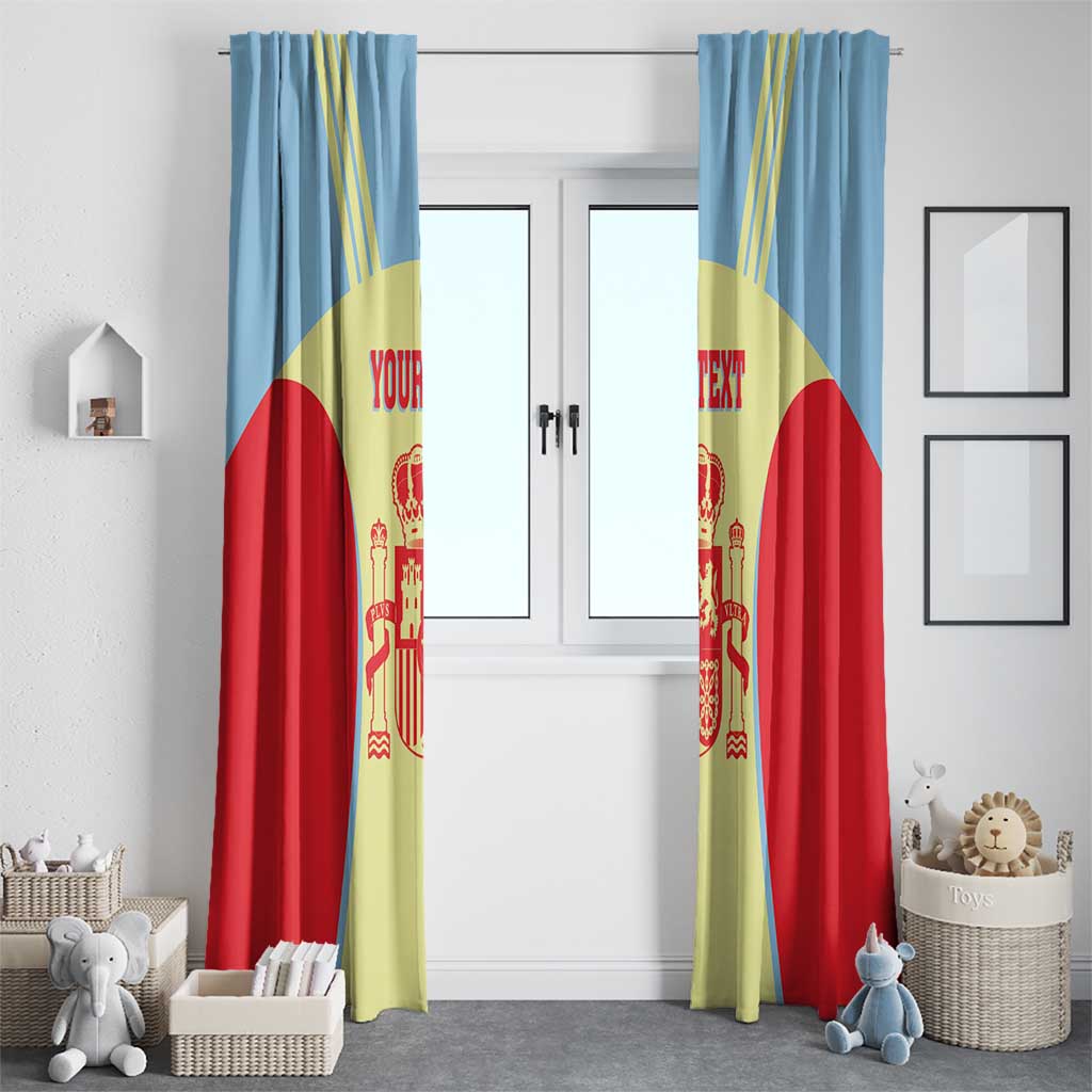 Spain 2026 Football Custom Window Curtain Espana La Roja Sporty Style
