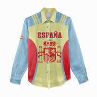 Spain 2026 Football Custom Women Casual Shirt Espana La Roja Sporty Style