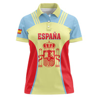 Spain 2026 Football Custom Women Polo Shirt Espana La Roja Sporty Style