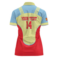 Spain 2026 Football Custom Women Polo Shirt Espana La Roja Sporty Style