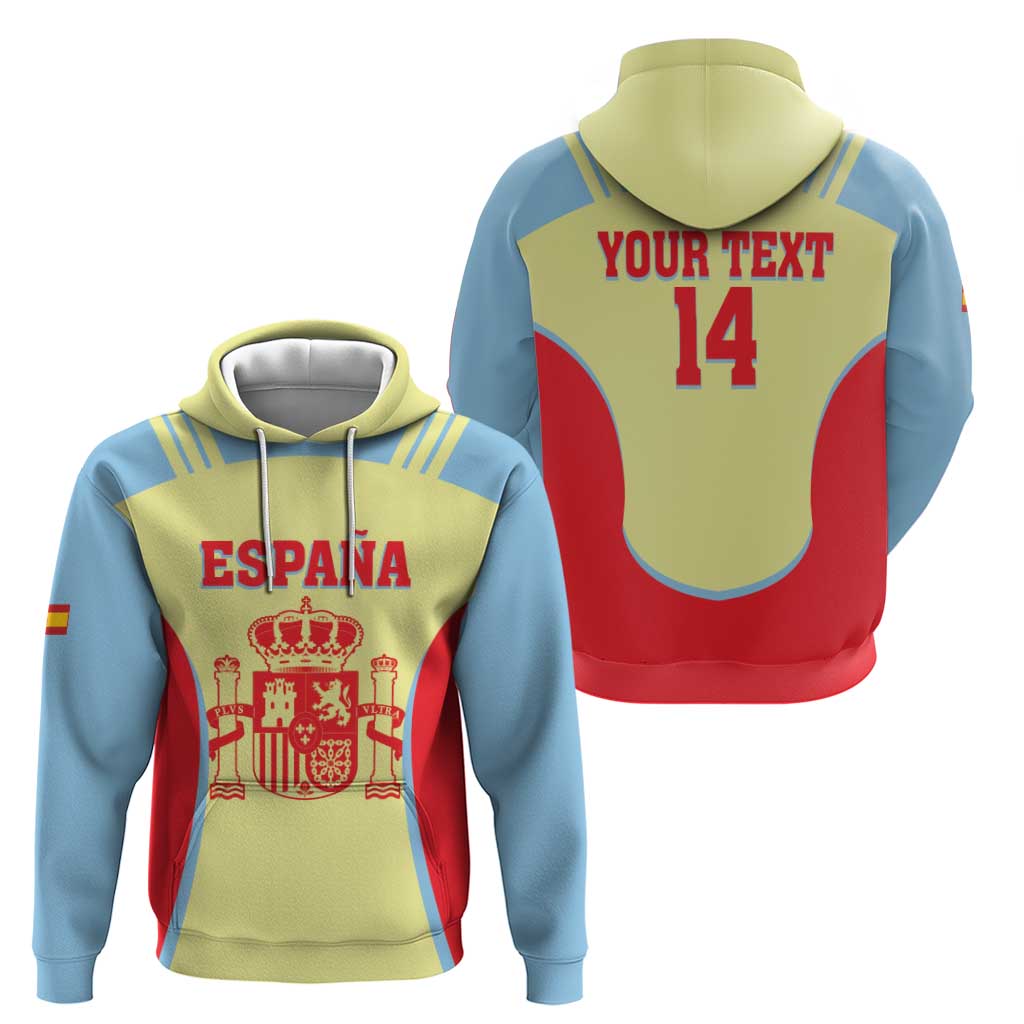 Spain 2026 Football Custom Zip Hoodie Espana La Roja Sporty Style