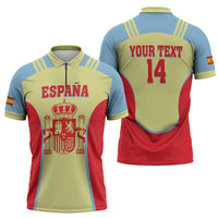 Spain 2026 Football Custom Zipper Polo Shirt Espana La Roja Sporty Style