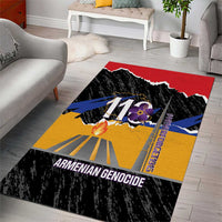 Armenian Genocide Remembrance Day Area Rug Tsitsernakaberd 110th Anniversary Never Forget