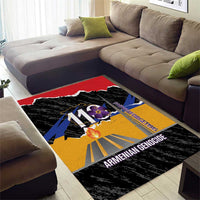 Armenian Genocide Remembrance Day Area Rug Tsitsernakaberd 110th Anniversary Never Forget
