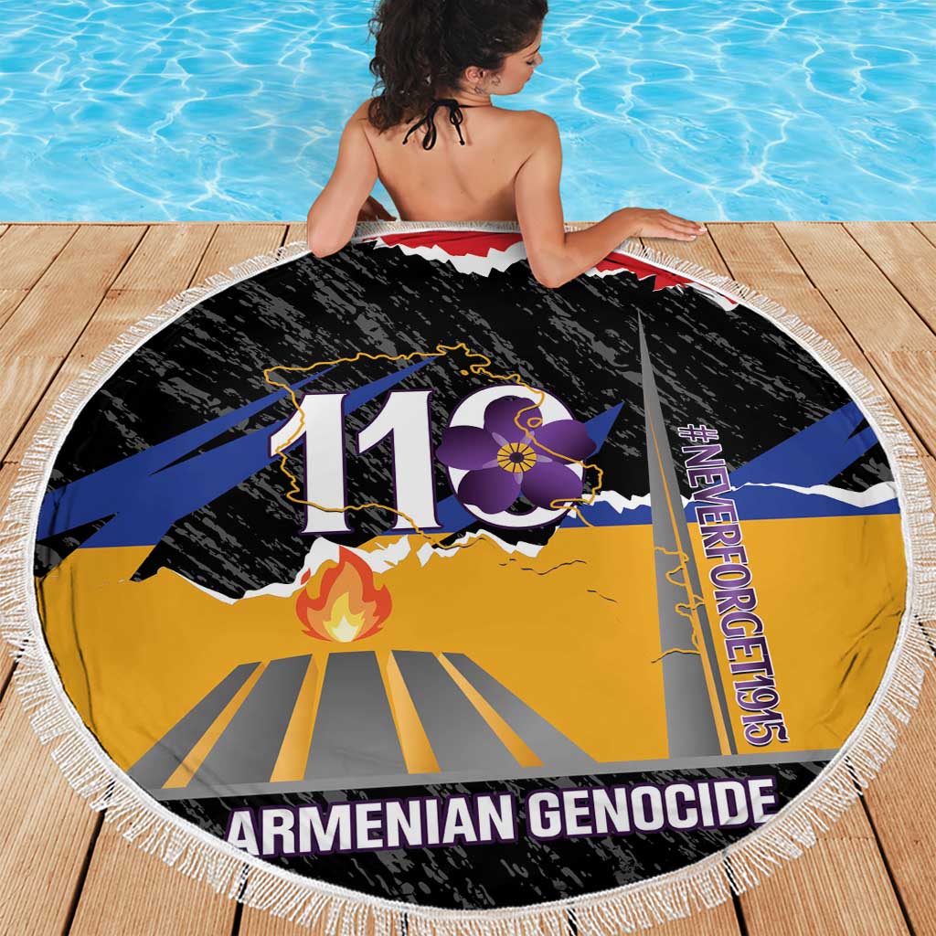 Armenian Genocide Remembrance Day Beach Blanket Tsitsernakaberd 110th Anniversary Never Forget