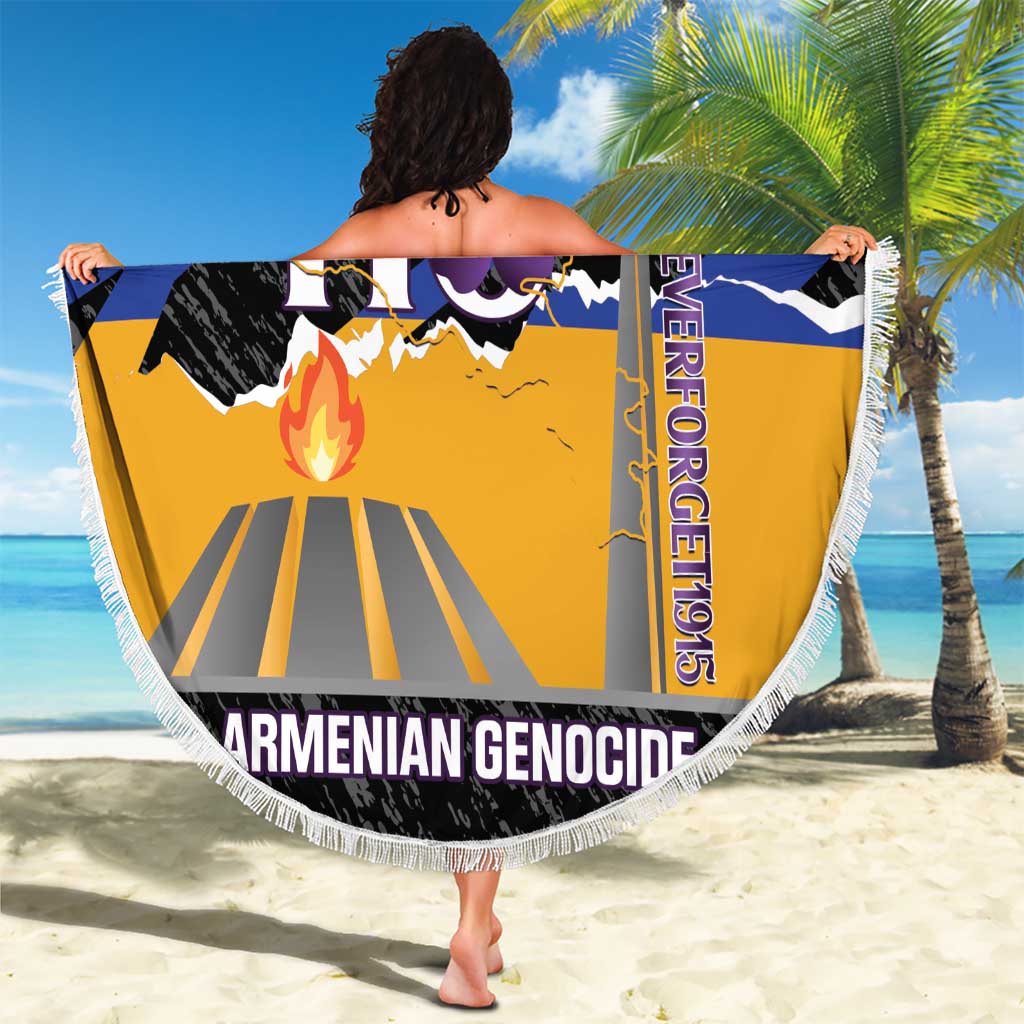 Armenian Genocide Remembrance Day Beach Blanket Tsitsernakaberd 110th Anniversary Never Forget