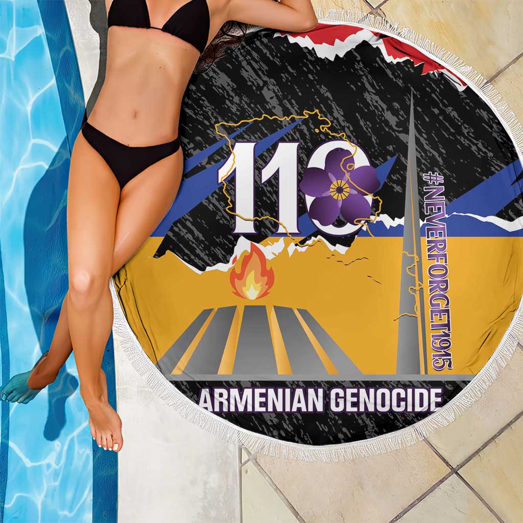 Armenian Genocide Remembrance Day Beach Blanket Tsitsernakaberd 110th Anniversary Never Forget