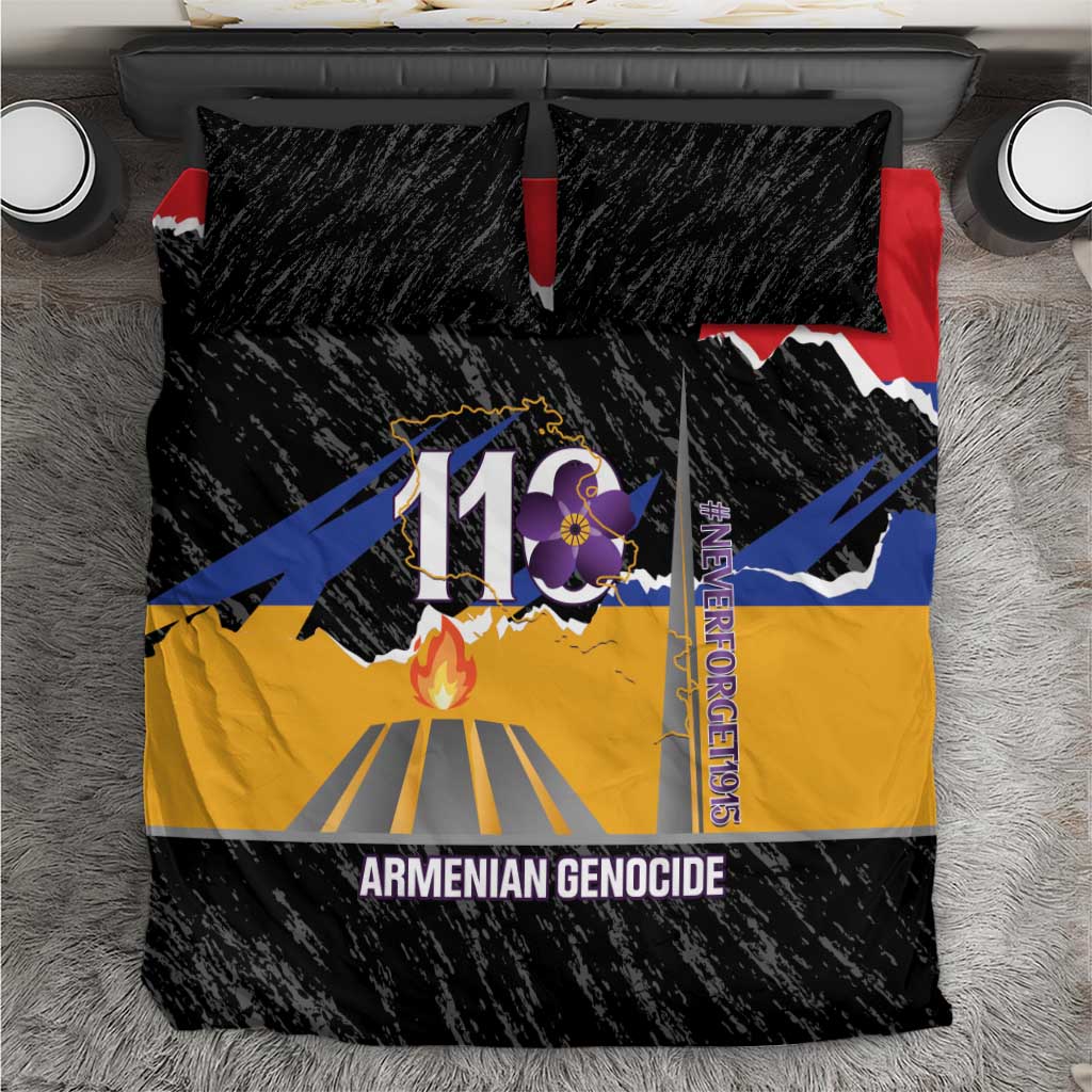 Armenian Genocide Remembrance Day Bedding Set Tsitsernakaberd 110th Anniversary Never Forget