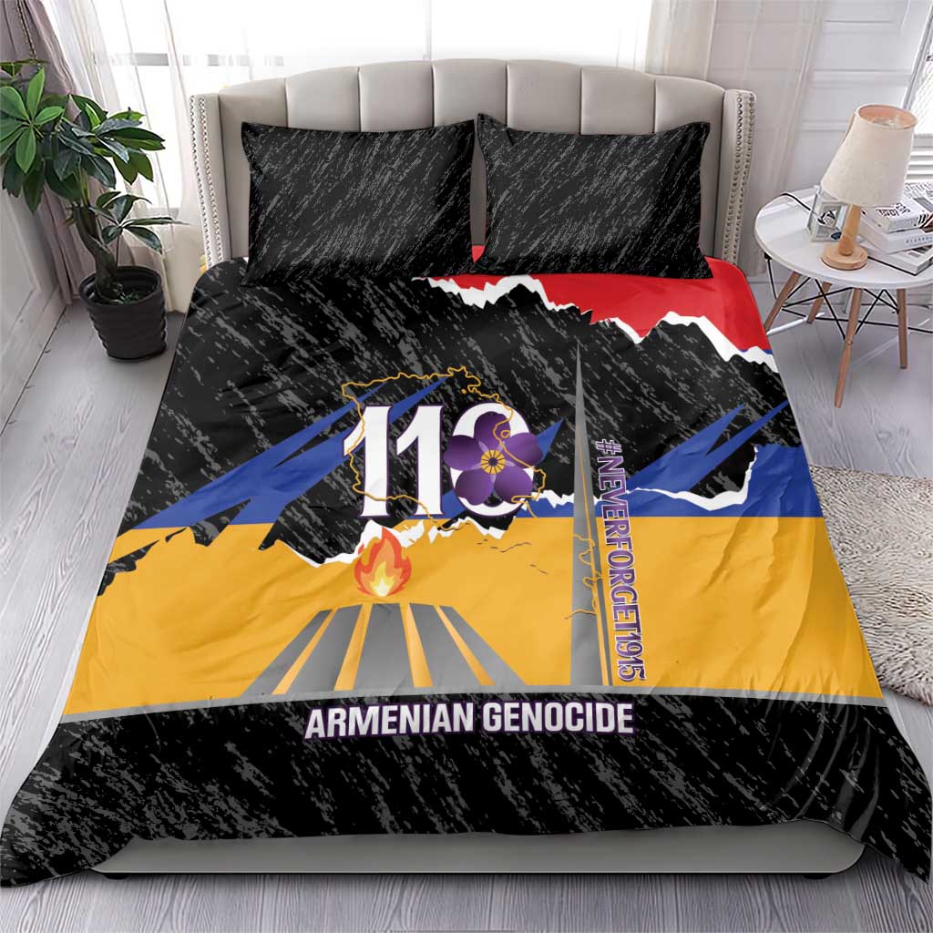 Armenian Genocide Remembrance Day Bedding Set Tsitsernakaberd 110th Anniversary Never Forget