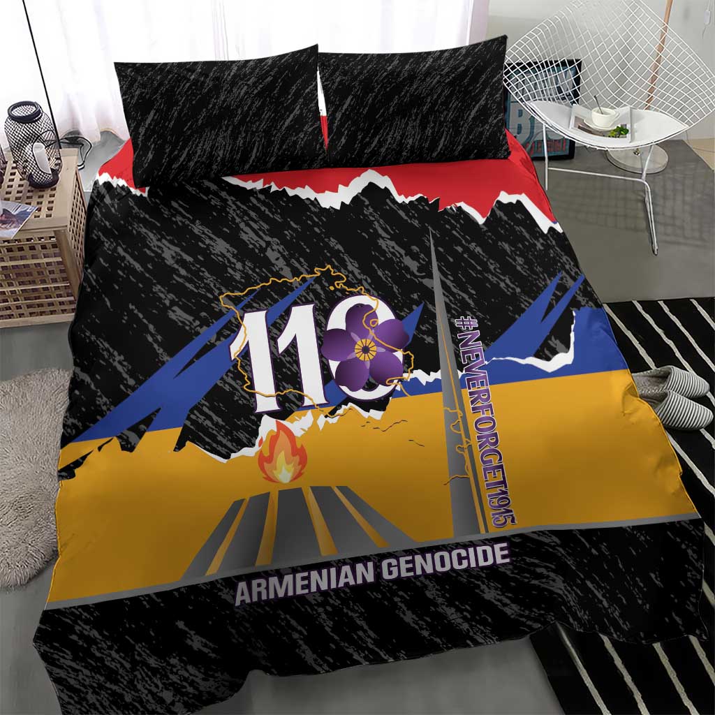 Armenian Genocide Remembrance Day Bedding Set Tsitsernakaberd 110th Anniversary Never Forget