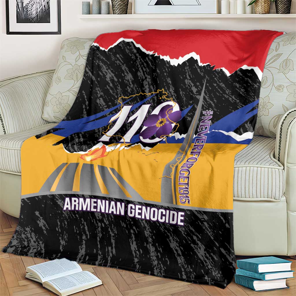 Armenian Genocide Remembrance Day Blanket Tsitsernakaberd 110th Anniversary Never Forget