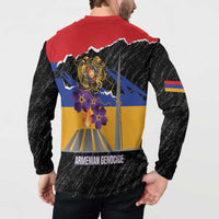 Armenian Genocide Remembrance Day Button Sweatshirt Tsitsernakaberd 110th Anniversary Never Forget