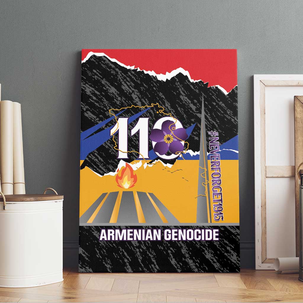 Armenian Genocide Remembrance Day Canvas Wall Art Tsitsernakaberd 110th Anniversary Never Forget