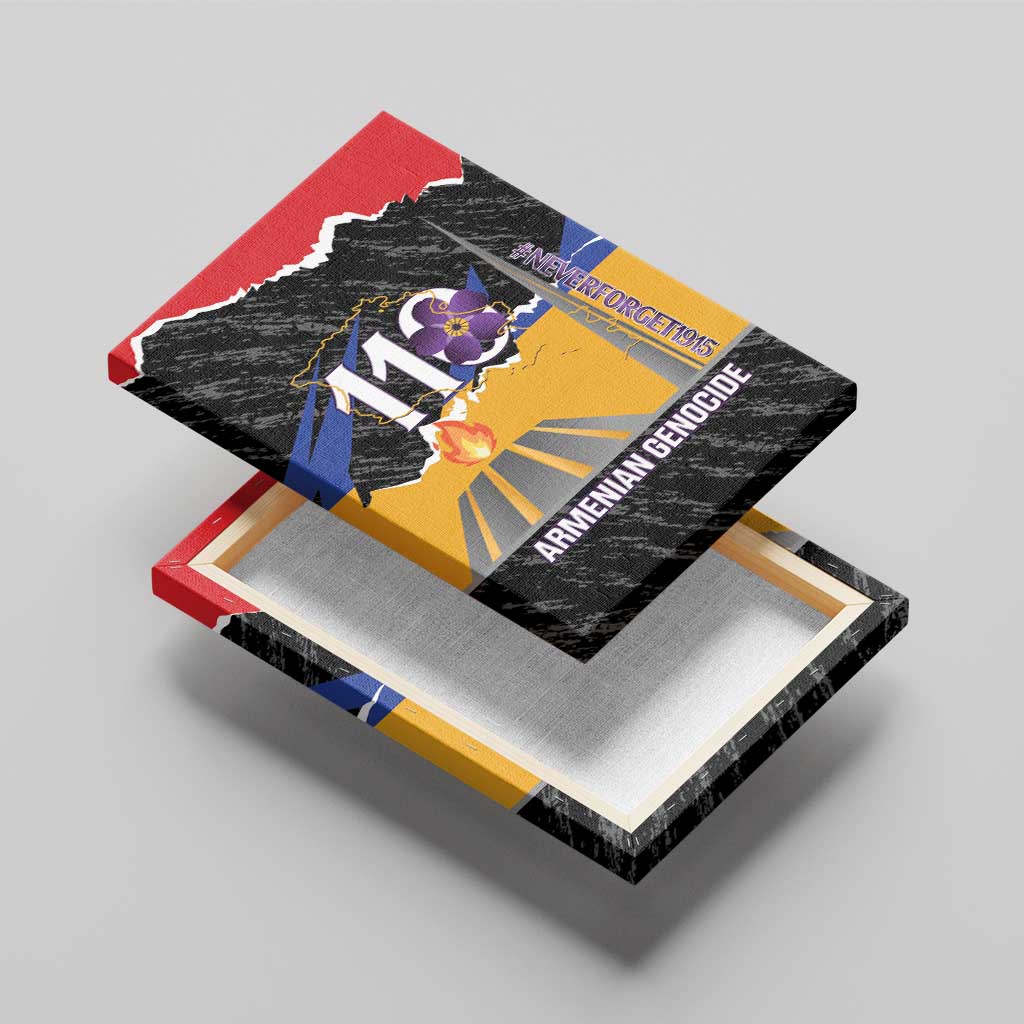 Armenian Genocide Remembrance Day Canvas Wall Art Tsitsernakaberd 110th Anniversary Never Forget