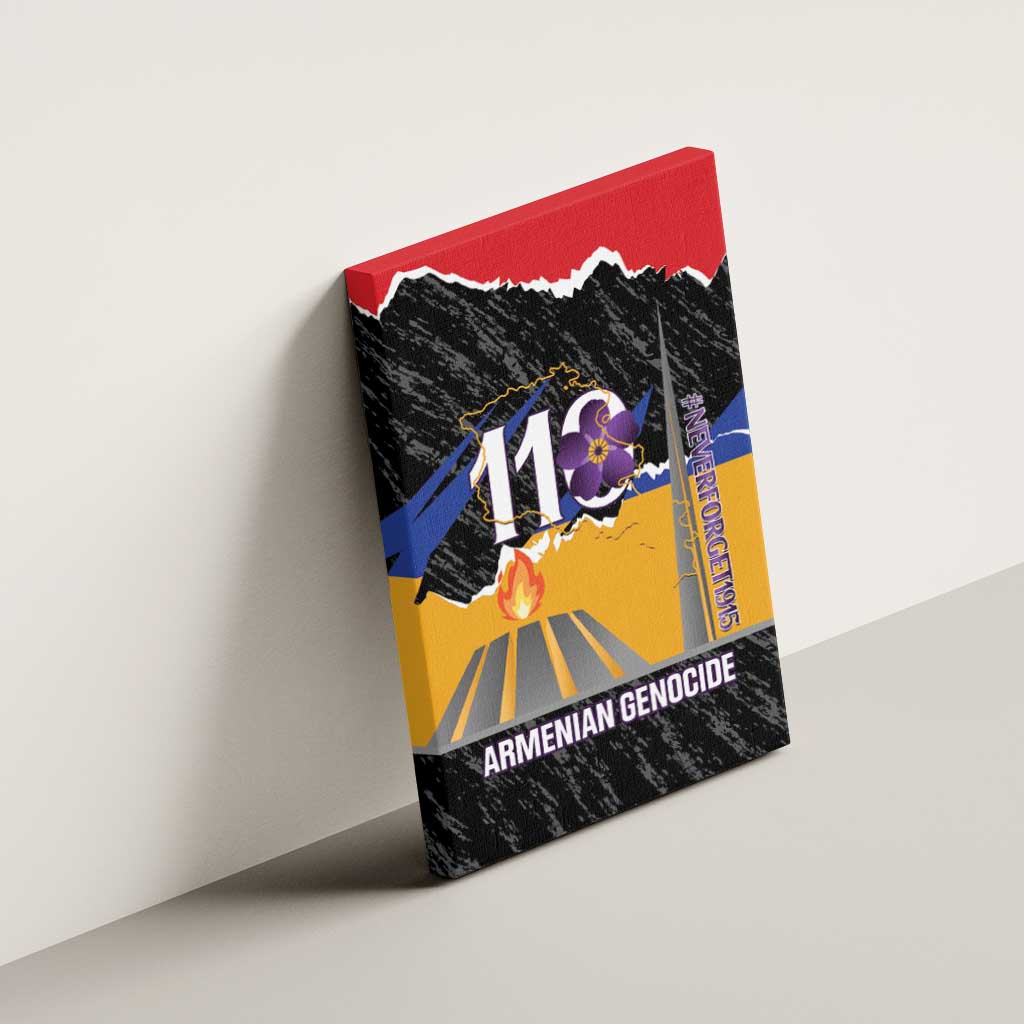Armenian Genocide Remembrance Day Canvas Wall Art Tsitsernakaberd 110th Anniversary Never Forget