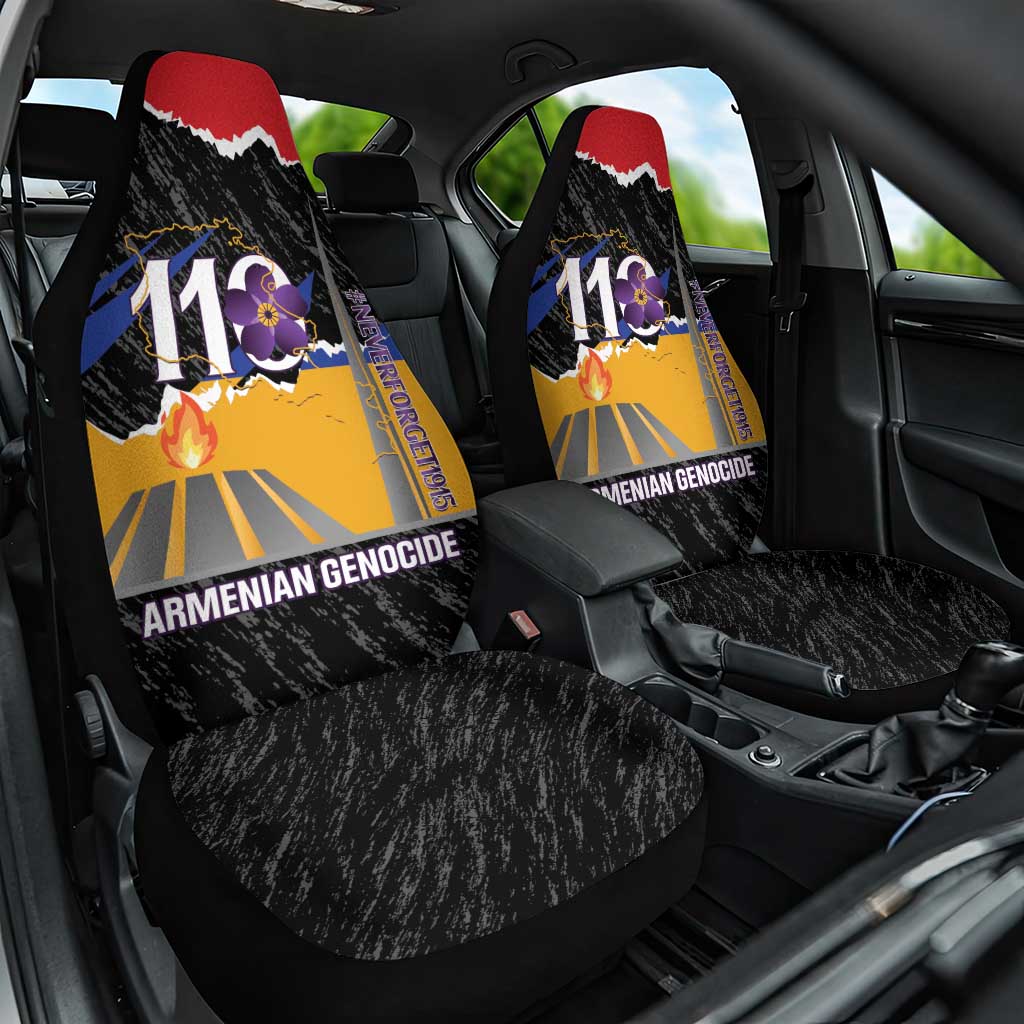 Armenian Genocide Remembrance Day Car Seat Cover Tsitsernakaberd 110th Anniversary Never Forget