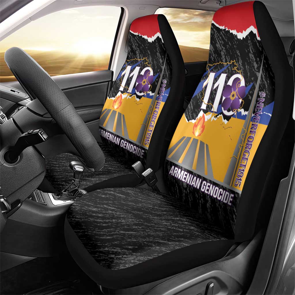 Armenian Genocide Remembrance Day Car Seat Cover Tsitsernakaberd 110th Anniversary Never Forget