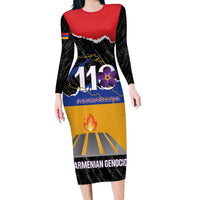 Armenian Genocide Remembrance Day Family Matching Long Sleeve Bodycon Dress and Hawaiian Shirt Tsitsernakaberd 110th Anniversary Never Forget