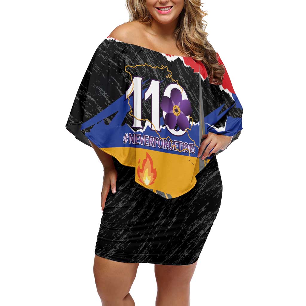 Armenian Genocide Remembrance Day Family Matching Off Shoulder Short Dress and Hawaiian Shirt Tsitsernakaberd 110th Anniversary Never Forget