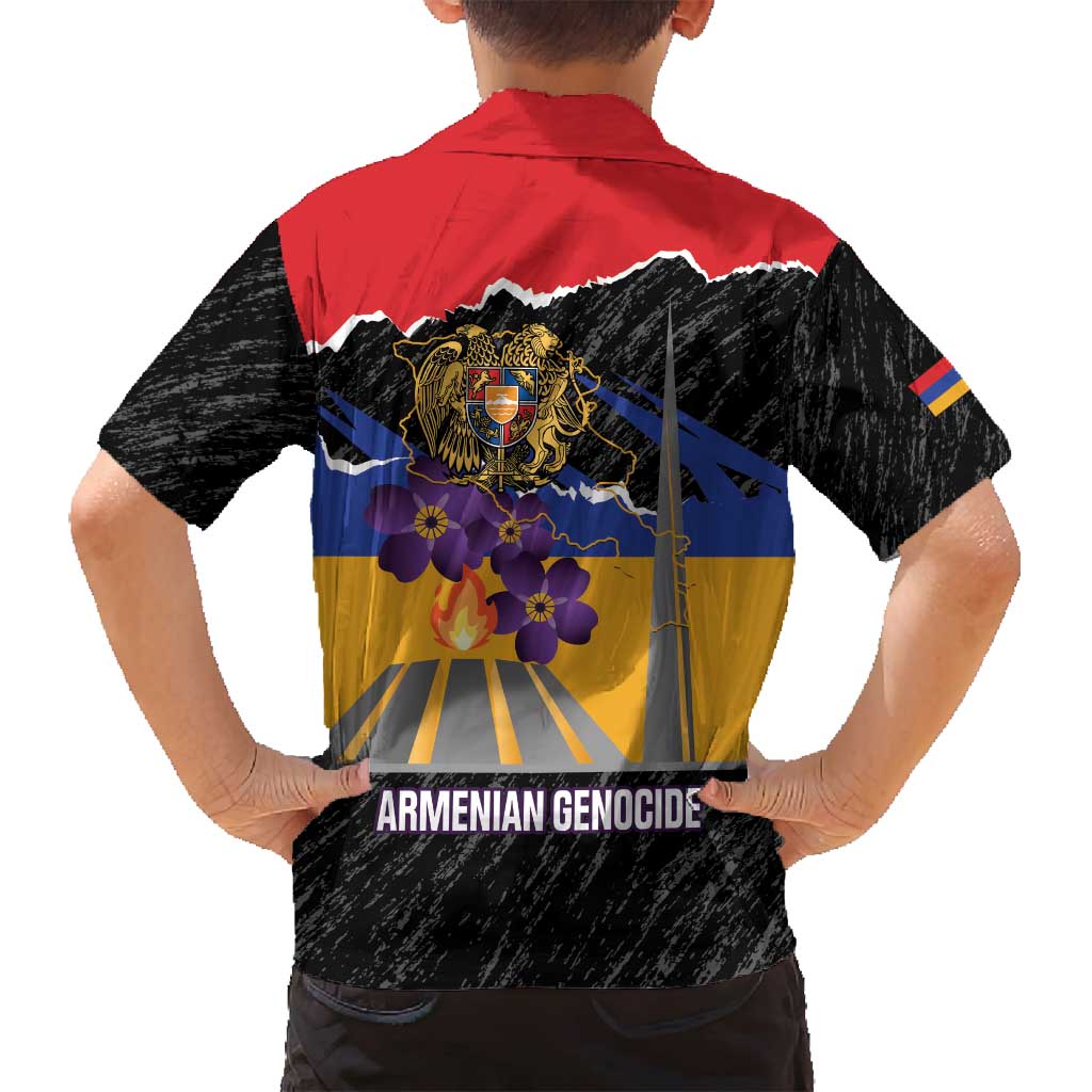Armenian Genocide Remembrance Day Family Matching Puletasi and Hawaiian Shirt Tsitsernakaberd 110th Anniversary Never Forget