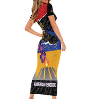 Armenian Genocide Remembrance Day Family Matching Short Sleeve Bodycon Dress and Hawaiian Shirt Tsitsernakaberd 110th Anniversary Never Forget