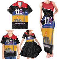 Armenian Genocide Remembrance Day Family Matching Tank Maxi Dress and Hawaiian Shirt Tsitsernakaberd 110th Anniversary Never Forget