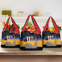 Armenian Genocide Remembrance Day Grocery Bag Tsitsernakaberd 110th Anniversary Never Forget