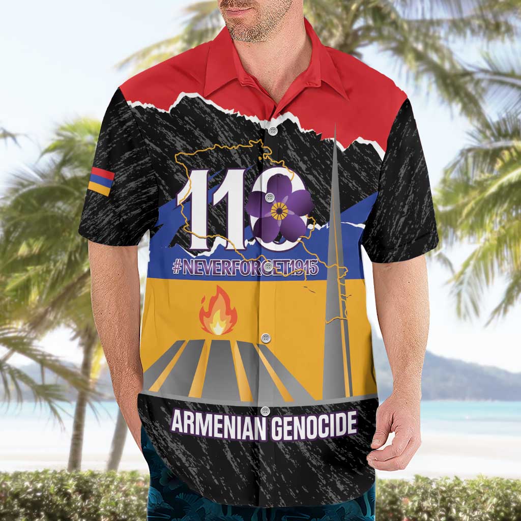 Armenian Genocide Remembrance Day Hawaiian Shirt Tsitsernakaberd 110th Anniversary Never Forget