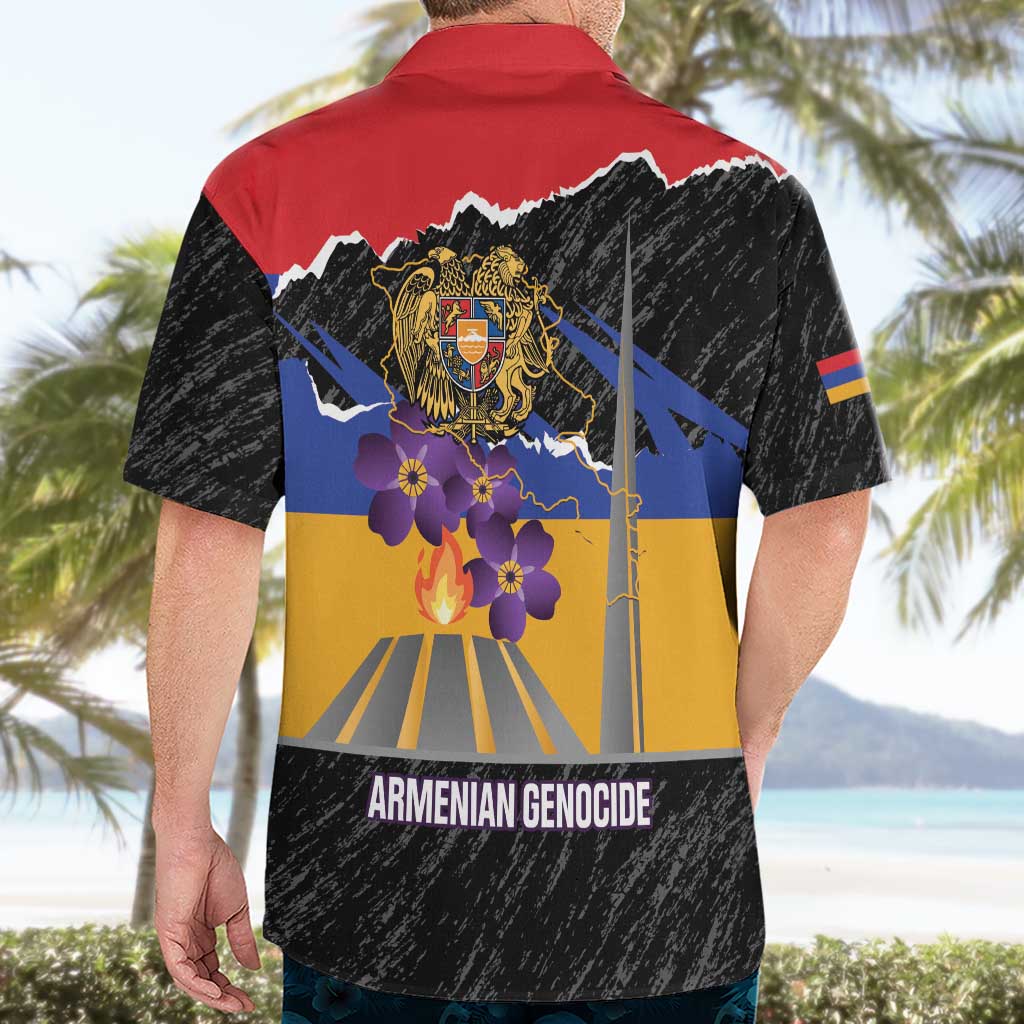 Armenian Genocide Remembrance Day Hawaiian Shirt Tsitsernakaberd 110th Anniversary Never Forget