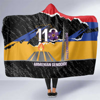 Armenian Genocide Remembrance Day Hooded Blanket Tsitsernakaberd 110th Anniversary Never Forget