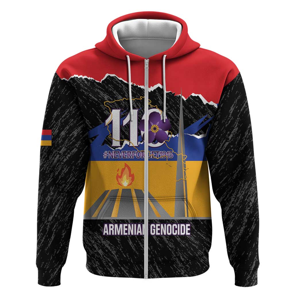 Armenian Genocide Remembrance Day Hoodie Tsitsernakaberd 110th Anniversary Never Forget