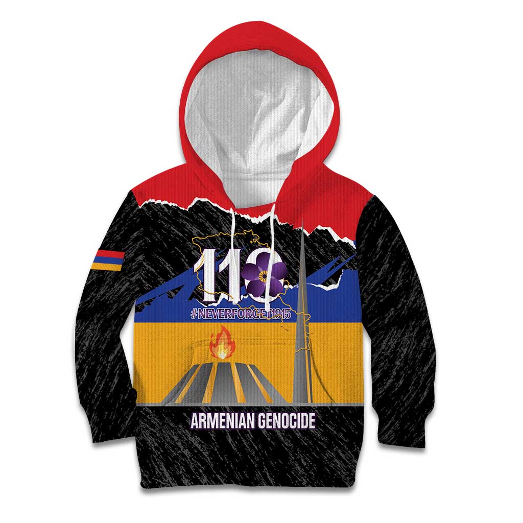 Armenian Genocide Remembrance Day Kid Hoodie Tsitsernakaberd 110th Anniversary Never Forget