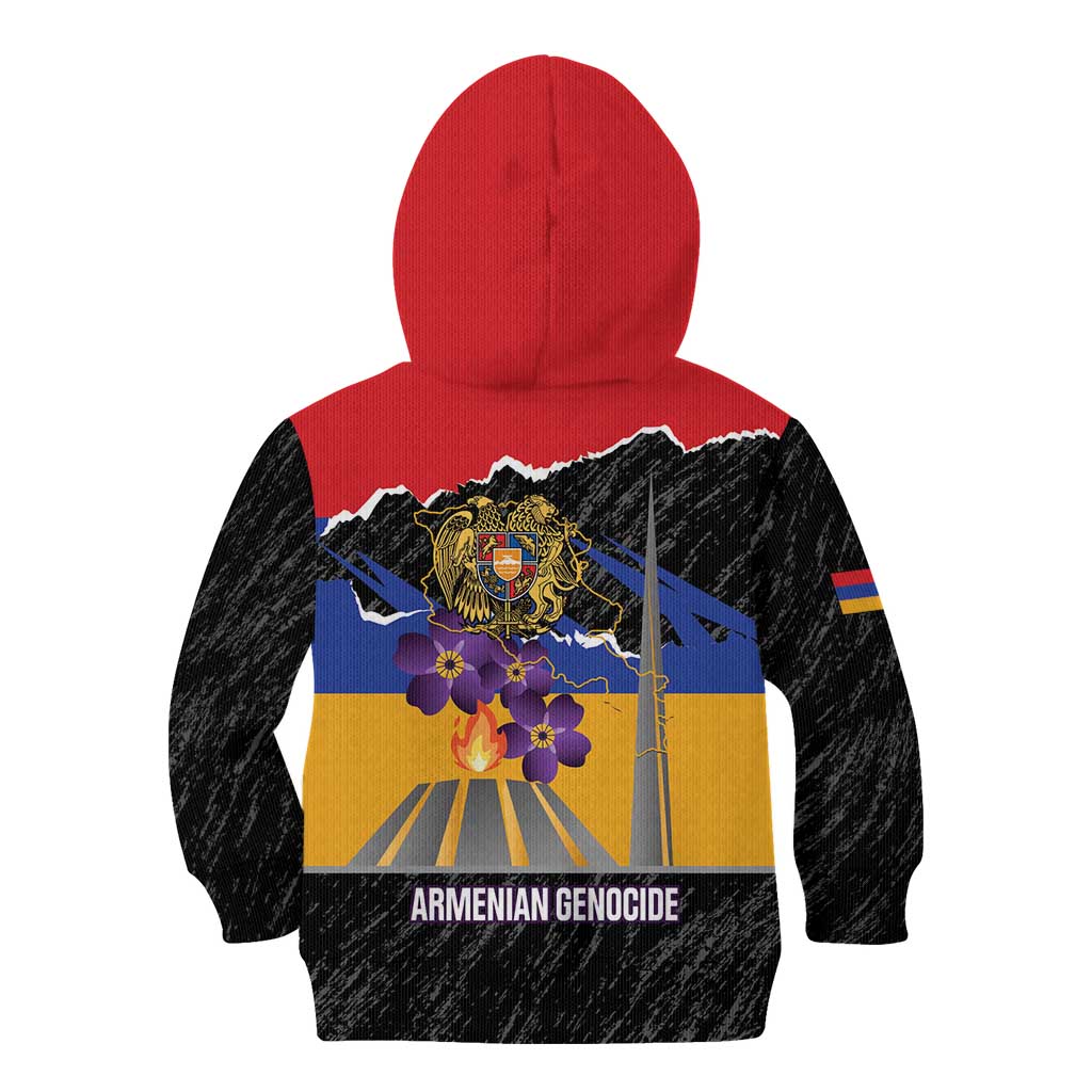Armenian Genocide Remembrance Day Kid Hoodie Tsitsernakaberd 110th Anniversary Never Forget