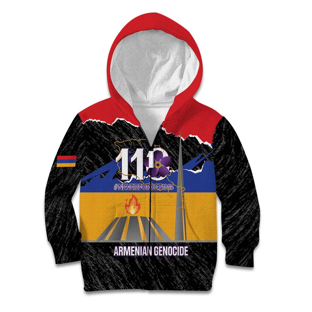 Armenian Genocide Remembrance Day Kid Hoodie Tsitsernakaberd 110th Anniversary Never Forget