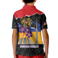 Armenian Genocide Remembrance Day Kid Polo Shirt Tsitsernakaberd 110th Anniversary Never Forget