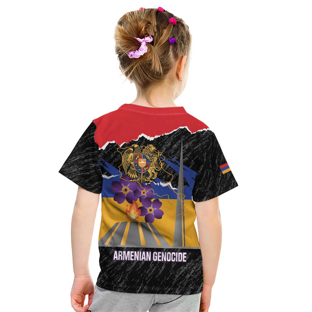 Armenian Genocide Remembrance Day Kid T Shirt Tsitsernakaberd 110th Anniversary Never Forget