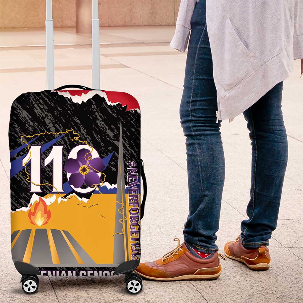 Armenian Genocide Remembrance Day Luggage Cover Tsitsernakaberd 110th Anniversary Never Forget