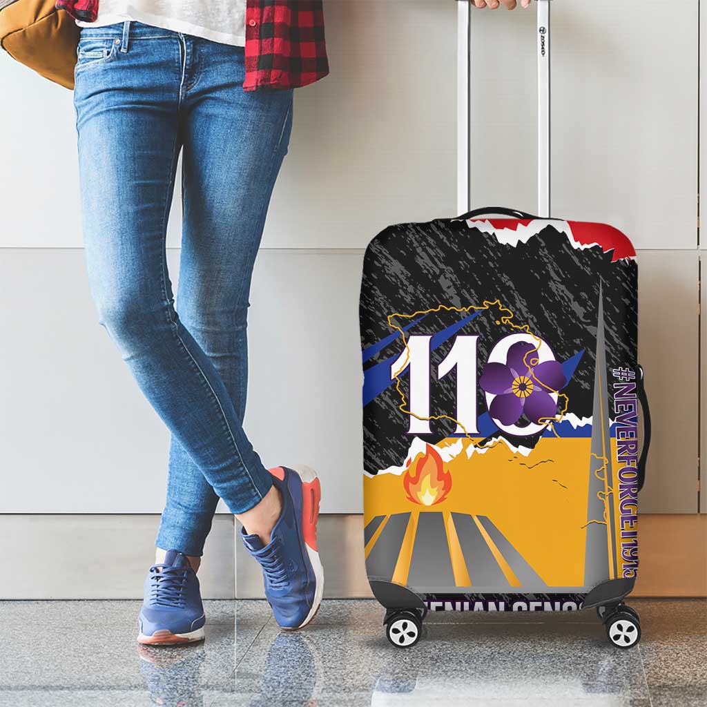 Armenian Genocide Remembrance Day Luggage Cover Tsitsernakaberd 110th Anniversary Never Forget