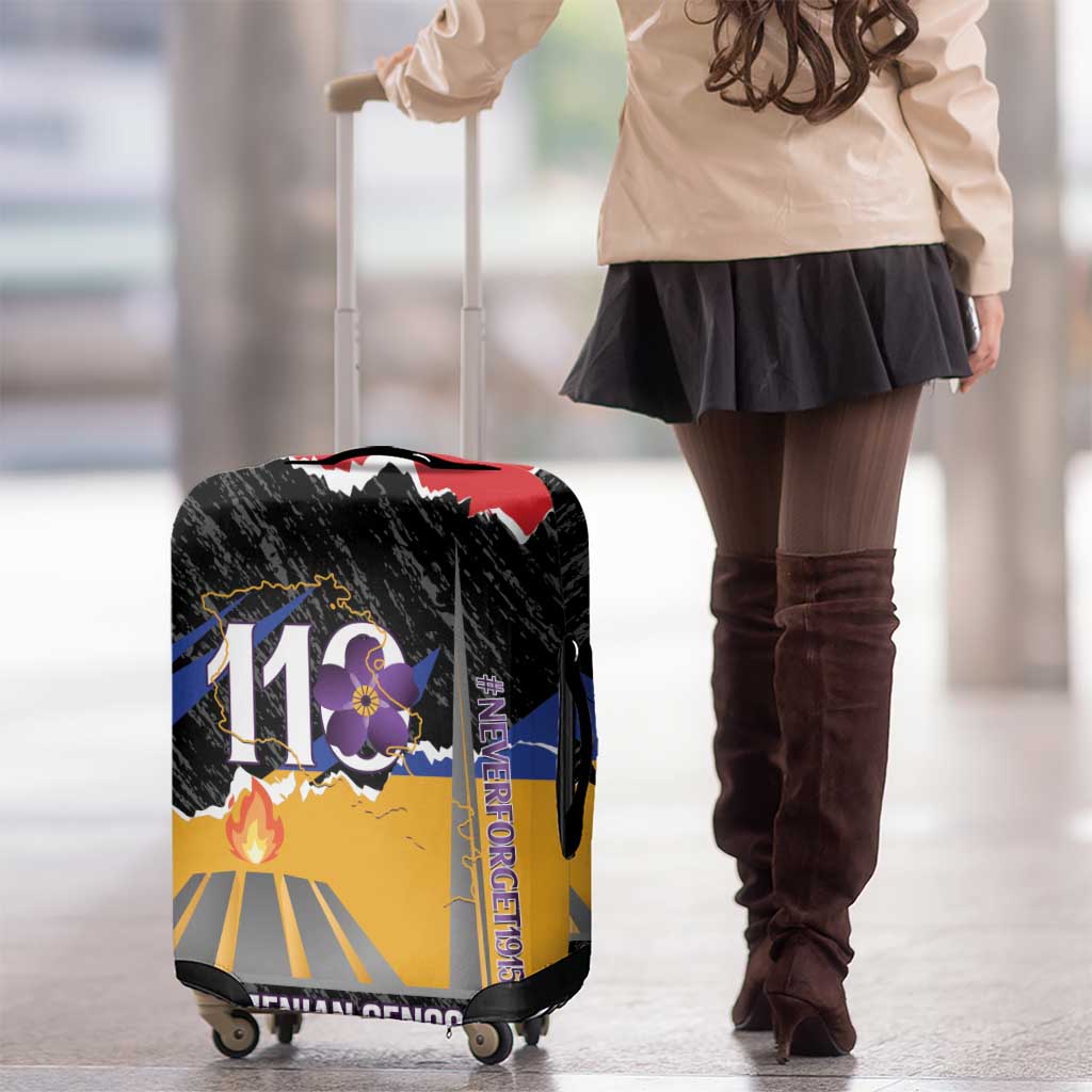 Armenian Genocide Remembrance Day Luggage Cover Tsitsernakaberd 110th Anniversary Never Forget