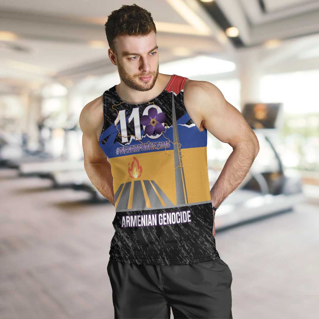Armenian Genocide Remembrance Day Men Tank Top Tsitsernakaberd 110th Anniversary Never Forget