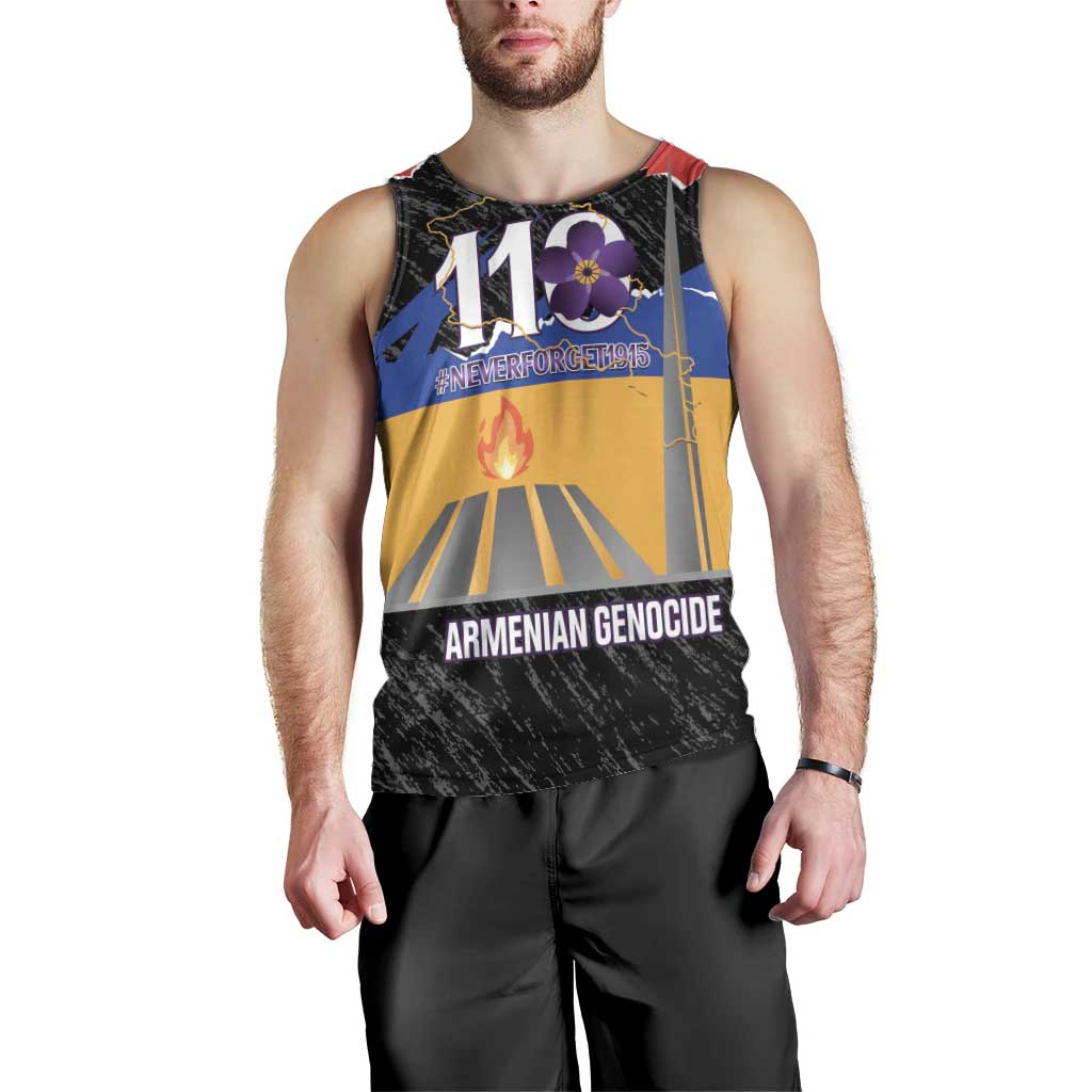 Armenian Genocide Remembrance Day Men Tank Top Tsitsernakaberd 110th Anniversary Never Forget