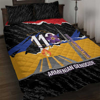 Armenian Genocide Remembrance Day Quilt Bed Set Tsitsernakaberd 110th Anniversary Never Forget