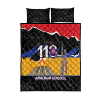 Armenian Genocide Remembrance Day Quilt Bed Set Tsitsernakaberd 110th Anniversary Never Forget