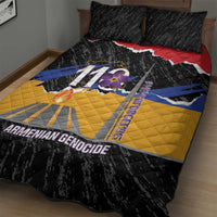 Armenian Genocide Remembrance Day Quilt Bed Set Tsitsernakaberd 110th Anniversary Never Forget