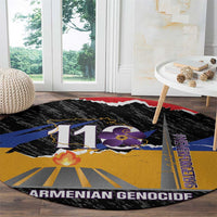 Armenian Genocide Remembrance Day Round Carpet Tsitsernakaberd 110th Anniversary Never Forget